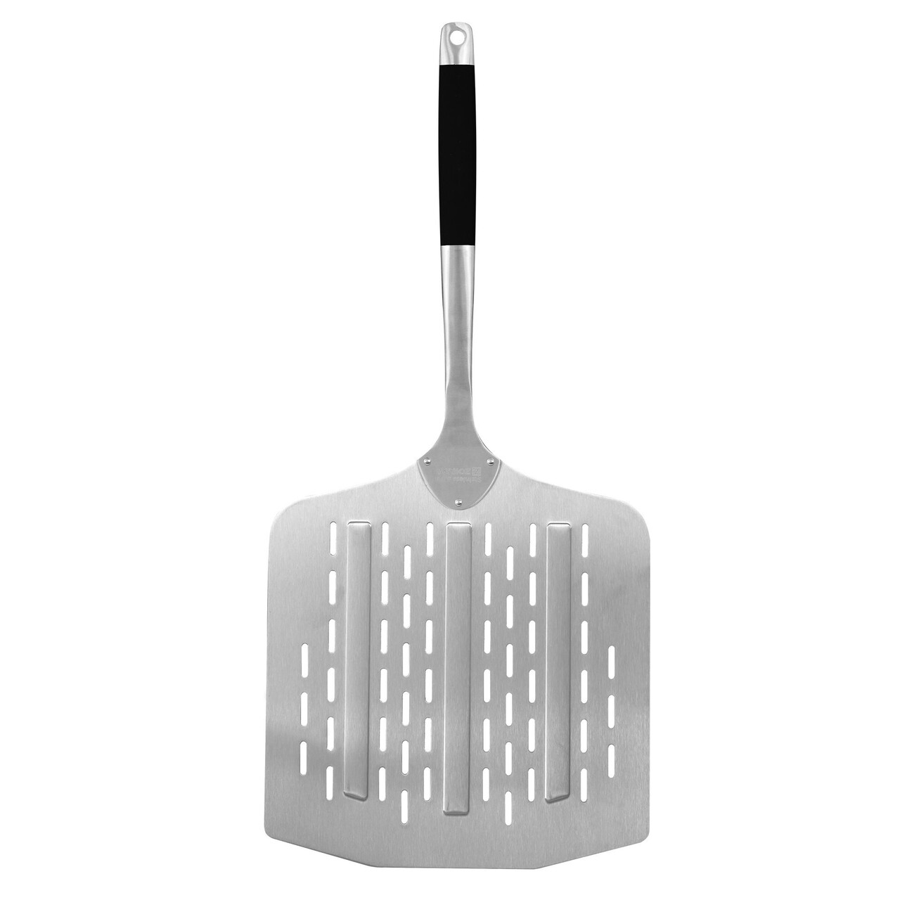 Paleta perforata pentru pizza, 66 x 30 cm, inox - Zokura - imagine 5
